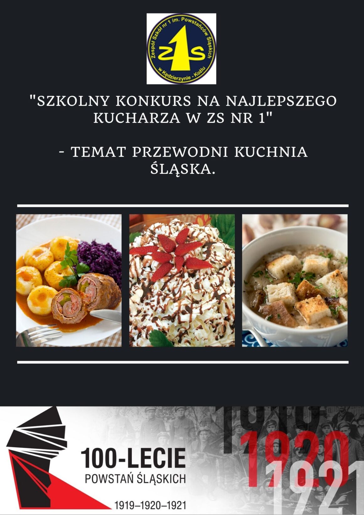 „Szkolny konkurs na najlepszego kucharza ZS nr 1”- temat przewodni kuchnia śląska