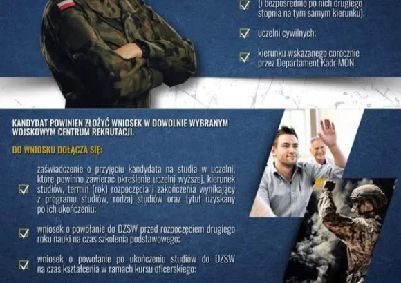 Stypendia dla kandydatów na żołnierzy zawodowych