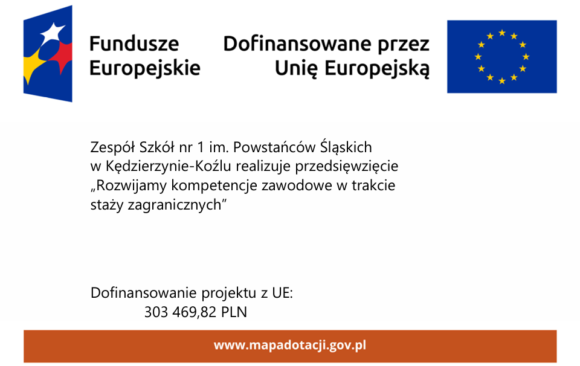 „Rozwijamy kompetencje zawodowe w trakcie staży zagranicznych” – projekt unijny