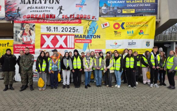 Wolontariusze na XXIII MARATONIE ODRZAŃSKIM