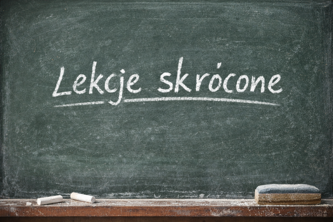 UWAGA! Lekcje skrócone