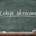 UWAGA! Lekcje skrócone