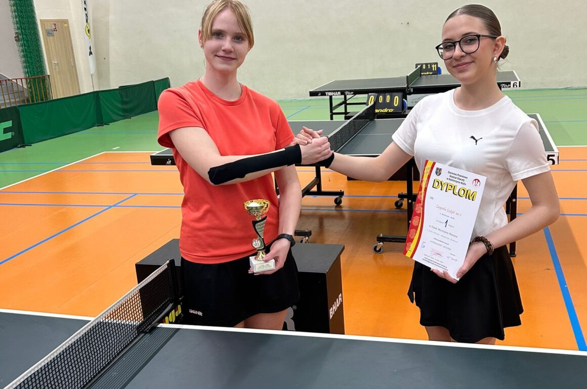 Sukces naszych uczniów w mistrzostwach powiatu w tenisie stołowym