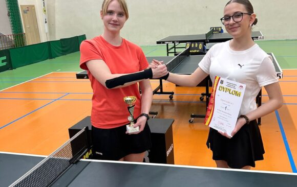 Sukces naszych uczniów w mistrzostwach powiatu w tenisie stołowym