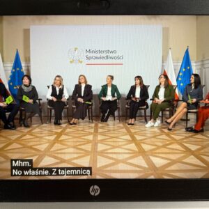 Uczniowie klasy 3 Technikum Ekonomicznego na lekcji z okazji Dnia Edukacji Prawnej