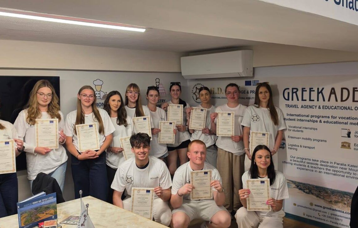 Uroczyste zakończenie drugiej mobilności w Grecji 