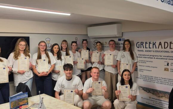 Uroczyste zakończenie drugiej mobilności w Grecji 